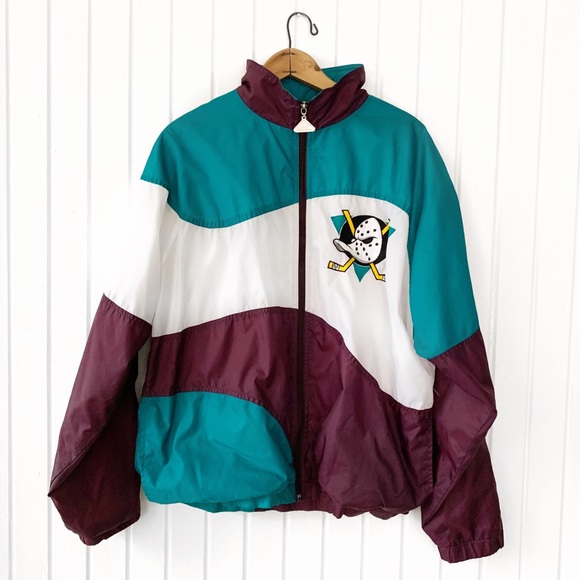 Vintage Other - Vintage 90s NHL Mighty Ducks Windbreaker Jacket